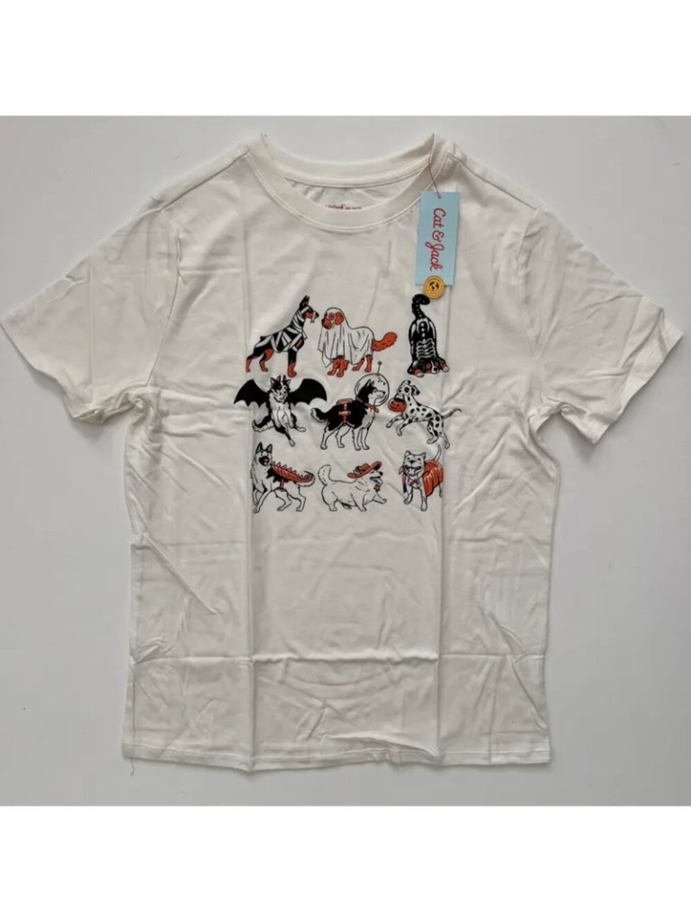 Cat & Jack Halloween Graphic Short Sleeve T-shirt Size XXL 16-18